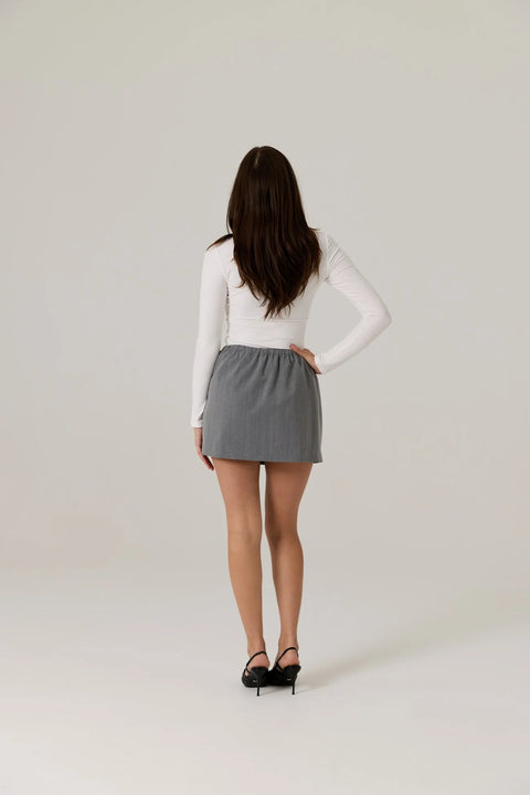 Nova Pinstripe Mini Skirt
