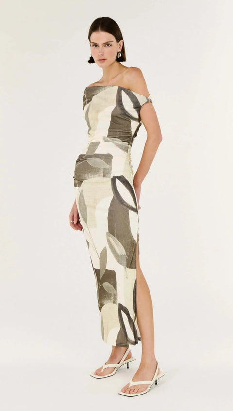 Ophiele Twist Midi Dress