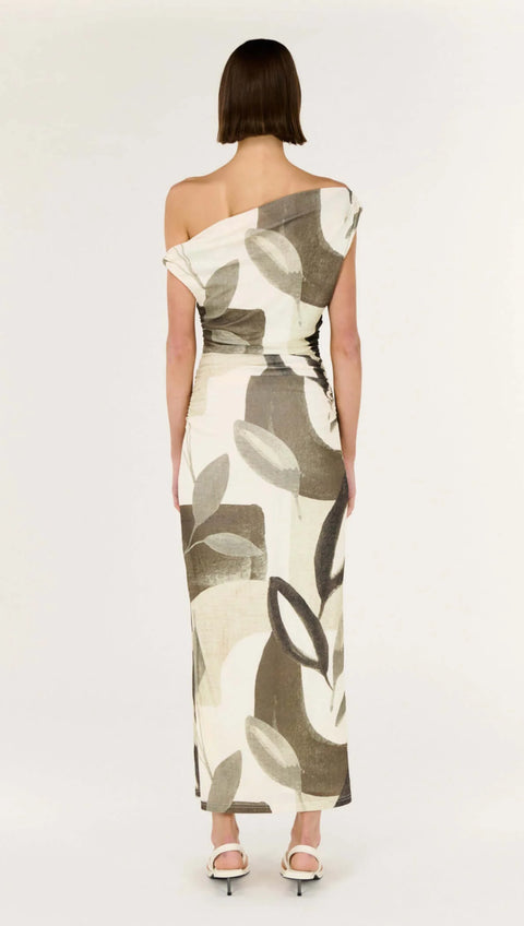Ophiele Twist Midi Dress