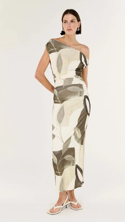 Ophiele Twist Midi Dress