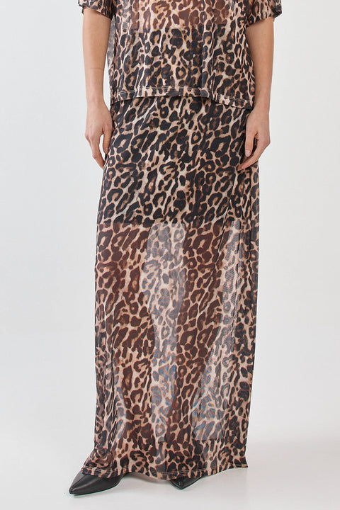 Oxley Print Mesh Skirt