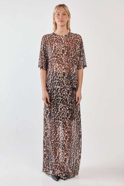 Oxley Print Mesh Skirt