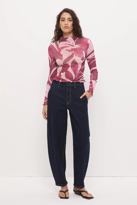 Peta Mock Neck Top