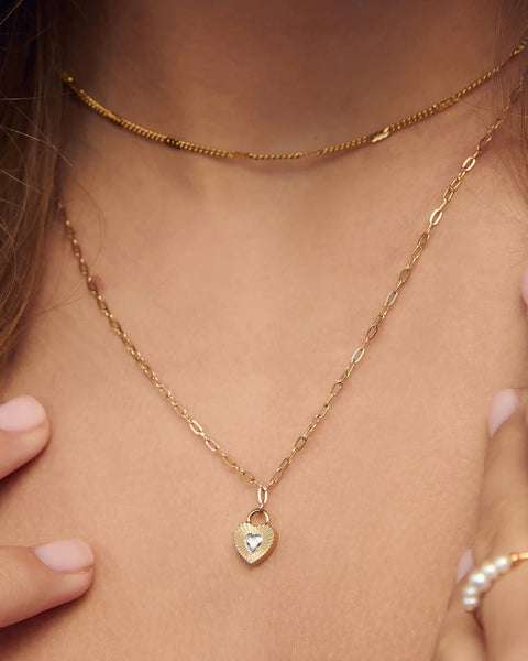 Ruby Heart Necklace