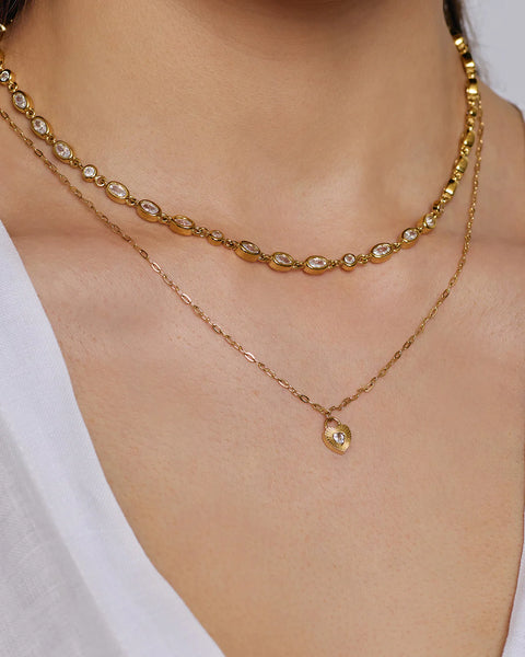 Ruby Heart Necklace