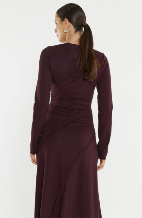 Jade Seamed Jersey Dress