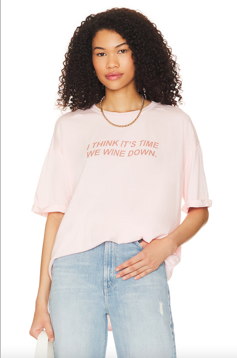 Wine Down Oversized Tee