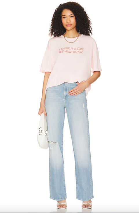 Wine Down Oversized Tee