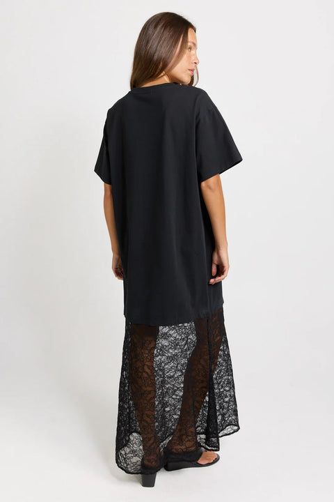Sim Lace Hem Tee Dress