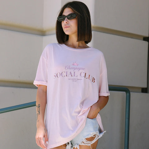 Champagne Social Club Oversized Tee