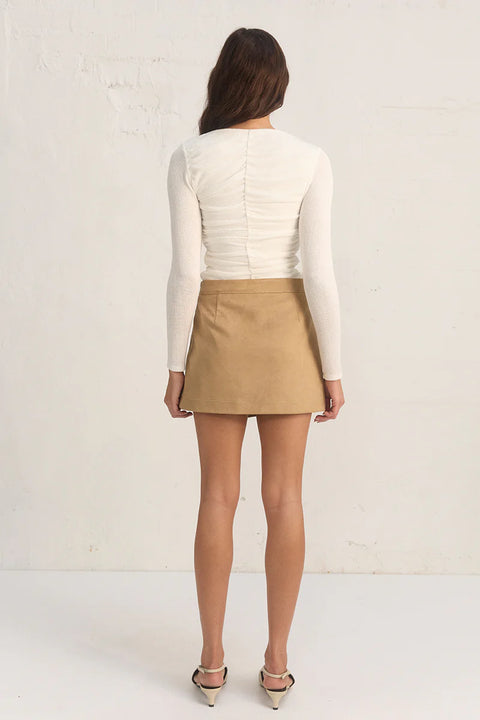 SOLANA SUEDE SKIRT (final sale)