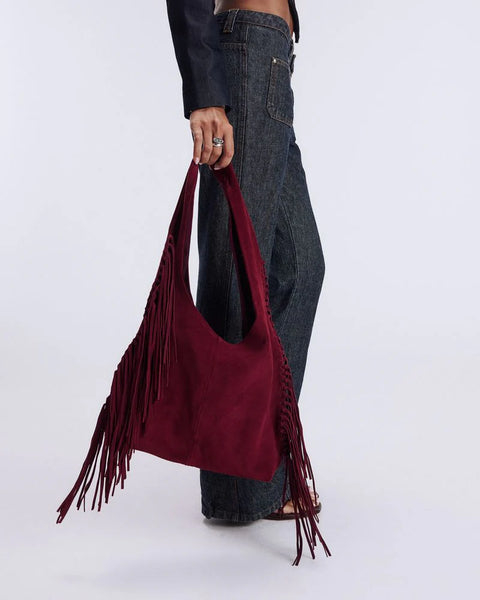 The Tassia in Burgundy Suede
