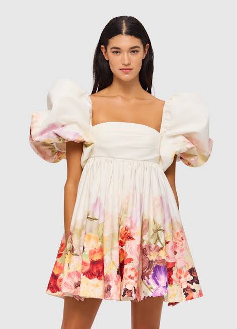 Eloise Puff Sleeve Mini Dress