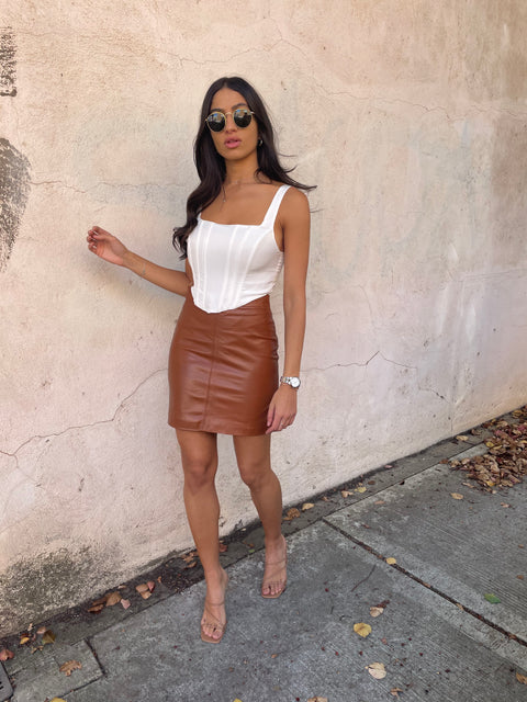 New Yorker Leather Skirt
