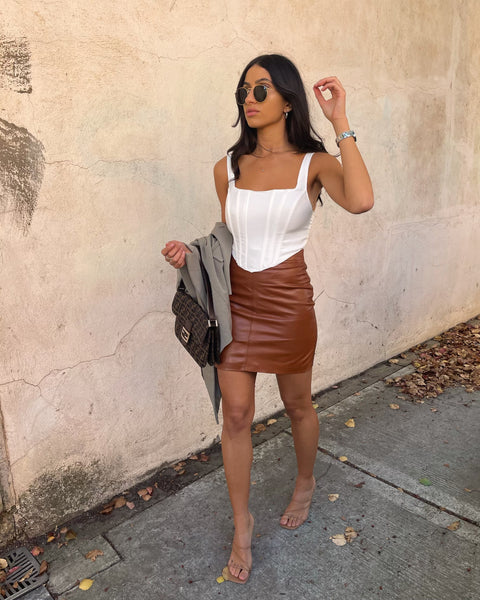 New Yorker Leather Skirt